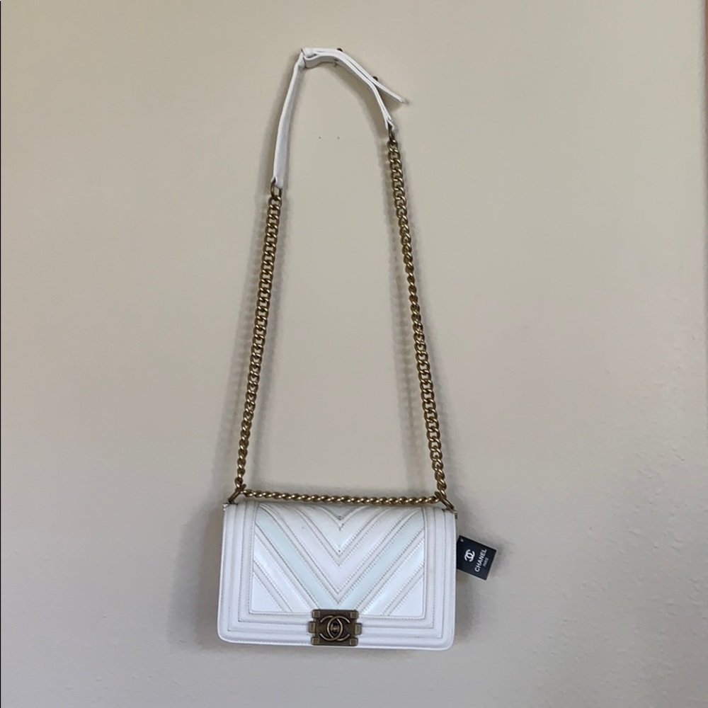 Gorgeous Cream & Gold CC Purse